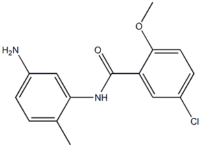 N-(5-amino-2-methylphenyl)-5-chloro-2-methoxybenzamide 구조식 이미지