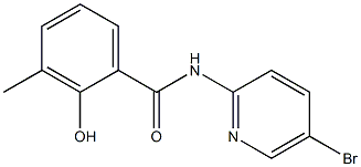 N-(5-bromopyridin-2-yl)-2-hydroxy-3-methylbenzamide Structure