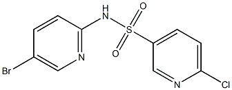 N-(5-bromopyridin-2-yl)-6-chloropyridine-3-sulfonamide Structure