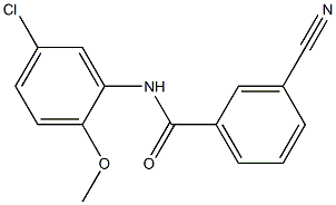 N-(5-chloro-2-methoxyphenyl)-3-cyanobenzamide 구조식 이미지