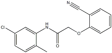 N-(5-chloro-2-methylphenyl)-2-(2-cyanophenoxy)acetamide Structure