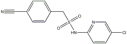 N-(5-chloropyridin-2-yl)-1-(4-cyanophenyl)methanesulfonamide 구조식 이미지