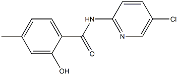 N-(5-chloropyridin-2-yl)-2-hydroxy-4-methylbenzamide 구조식 이미지