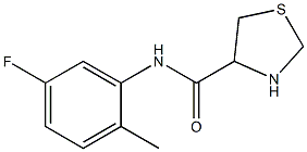 N-(5-fluoro-2-methylphenyl)-1,3-thiazolidine-4-carboxamide Structure