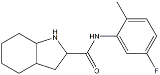 N-(5-fluoro-2-methylphenyl)octahydro-1H-indole-2-carboxamide Structure