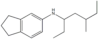 N-(5-methylheptan-3-yl)-2,3-dihydro-1H-inden-5-amine 구조식 이미지