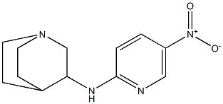 N-(5-nitropyridin-2-yl)-1-azabicyclo[2.2.2]octan-3-amine 구조식 이미지