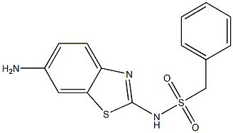 N-(6-amino-1,3-benzothiazol-2-yl)-1-phenylmethanesulfonamide Structure
