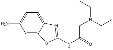 N-(6-amino-1,3-benzothiazol-2-yl)-2-(diethylamino)acetamide 구조식 이미지