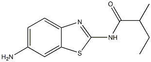 N-(6-amino-1,3-benzothiazol-2-yl)-2-methylbutanamide 구조식 이미지