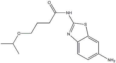 N-(6-amino-1,3-benzothiazol-2-yl)-4-(propan-2-yloxy)butanamide Structure