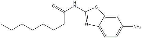 N-(6-amino-1,3-benzothiazol-2-yl)octanamide 구조식 이미지