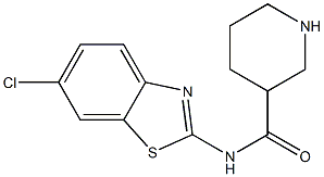 N-(6-chloro-1,3-benzothiazol-2-yl)piperidine-3-carboxamide 구조식 이미지