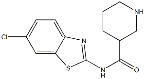 N-(6-chloro-1,3-benzothiazol-2-yl)piperidine-3-carboxamide Structure