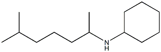 N-(6-methylheptan-2-yl)cyclohexanamine 구조식 이미지