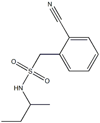 N-(butan-2-yl)(2-cyanophenyl)methanesulfonamide Structure