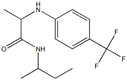 N-(butan-2-yl)-2-{[4-(trifluoromethyl)phenyl]amino}propanamide Structure