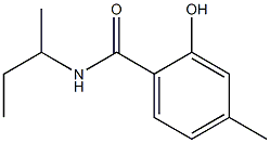 N-(butan-2-yl)-2-hydroxy-4-methylbenzamide 구조식 이미지