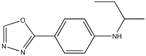 N-(butan-2-yl)-4-(1,3,4-oxadiazol-2-yl)aniline 구조식 이미지