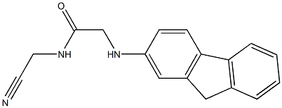 N-(cyanomethyl)-2-(9H-fluoren-2-ylamino)acetamide 구조식 이미지