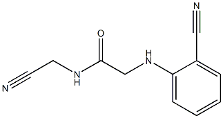 N-(cyanomethyl)-2-[(2-cyanophenyl)amino]acetamide Structure