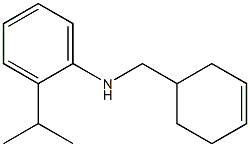 N-(cyclohex-3-en-1-ylmethyl)-2-(propan-2-yl)aniline Structure