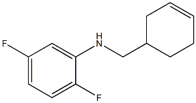 N-(cyclohex-3-en-1-ylmethyl)-2,5-difluoroaniline 구조식 이미지