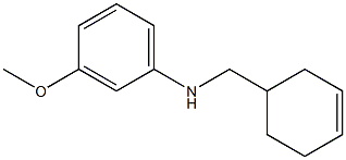 N-(cyclohex-3-en-1-ylmethyl)-3-methoxyaniline 구조식 이미지