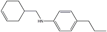 N-(cyclohex-3-en-1-ylmethyl)-4-propylaniline 구조식 이미지