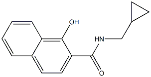 N-(cyclopropylmethyl)-1-hydroxynaphthalene-2-carboxamide 구조식 이미지