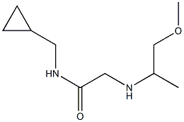 N-(cyclopropylmethyl)-2-[(1-methoxypropan-2-yl)amino]acetamide Structure