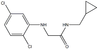 N-(cyclopropylmethyl)-2-[(2,5-dichlorophenyl)amino]acetamide 구조식 이미지