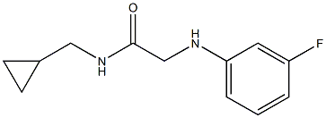 N-(cyclopropylmethyl)-2-[(3-fluorophenyl)amino]acetamide 구조식 이미지