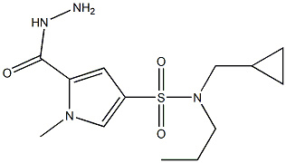 N-(cyclopropylmethyl)-5-(hydrazinocarbonyl)-1-methyl-N-propyl-1H-pyrrole-3-sulfonamide Structure