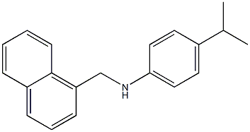 N-(naphthalen-1-ylmethyl)-4-(propan-2-yl)aniline 구조식 이미지