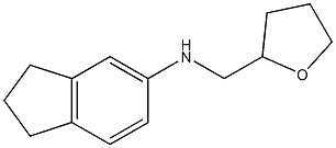 N-(oxolan-2-ylmethyl)-2,3-dihydro-1H-inden-5-amine 구조식 이미지