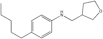 N-(oxolan-3-ylmethyl)-4-pentylaniline 구조식 이미지