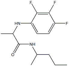 N-(pentan-2-yl)-2-[(2,3,4-trifluorophenyl)amino]propanamide Structure