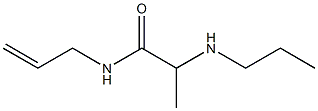 N-(prop-2-en-1-yl)-2-(propylamino)propanamide Structure