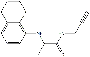 N-(prop-2-yn-1-yl)-2-(5,6,7,8-tetrahydronaphthalen-1-ylamino)propanamide 구조식 이미지