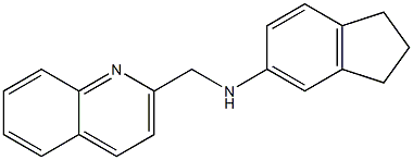 N-(quinolin-2-ylmethyl)-2,3-dihydro-1H-inden-5-amine Structure