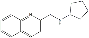 N-(quinolin-2-ylmethyl)cyclopentanamine Structure