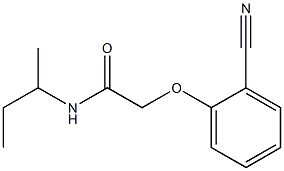 N-(sec-butyl)-2-(2-cyanophenoxy)acetamide Structure