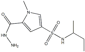 N-(sec-butyl)-5-(hydrazinocarbonyl)-1-methyl-1H-pyrrole-3-sulfonamide Structure