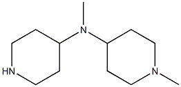 N,1-dimethyl-N-piperidin-4-ylpiperidin-4-amine 구조식 이미지