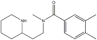 N,3,4-trimethyl-N-[2-(piperidin-2-yl)ethyl]benzamide Structure