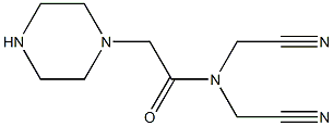 N,N-bis(cyanomethyl)-2-(piperazin-1-yl)acetamide Structure