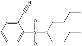 N,N-dibutyl-2-cyanobenzene-1-sulfonamide Structure