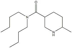 N,N-dibutyl-6-methylpiperidine-3-carboxamide 구조식 이미지