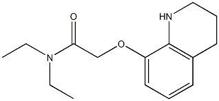 N,N-diethyl-2-(1,2,3,4-tetrahydroquinolin-8-yloxy)acetamide 구조식 이미지